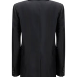 Rolo double-breasted silk and wool Blazer