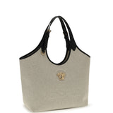 Tote Fabric Calf Leather