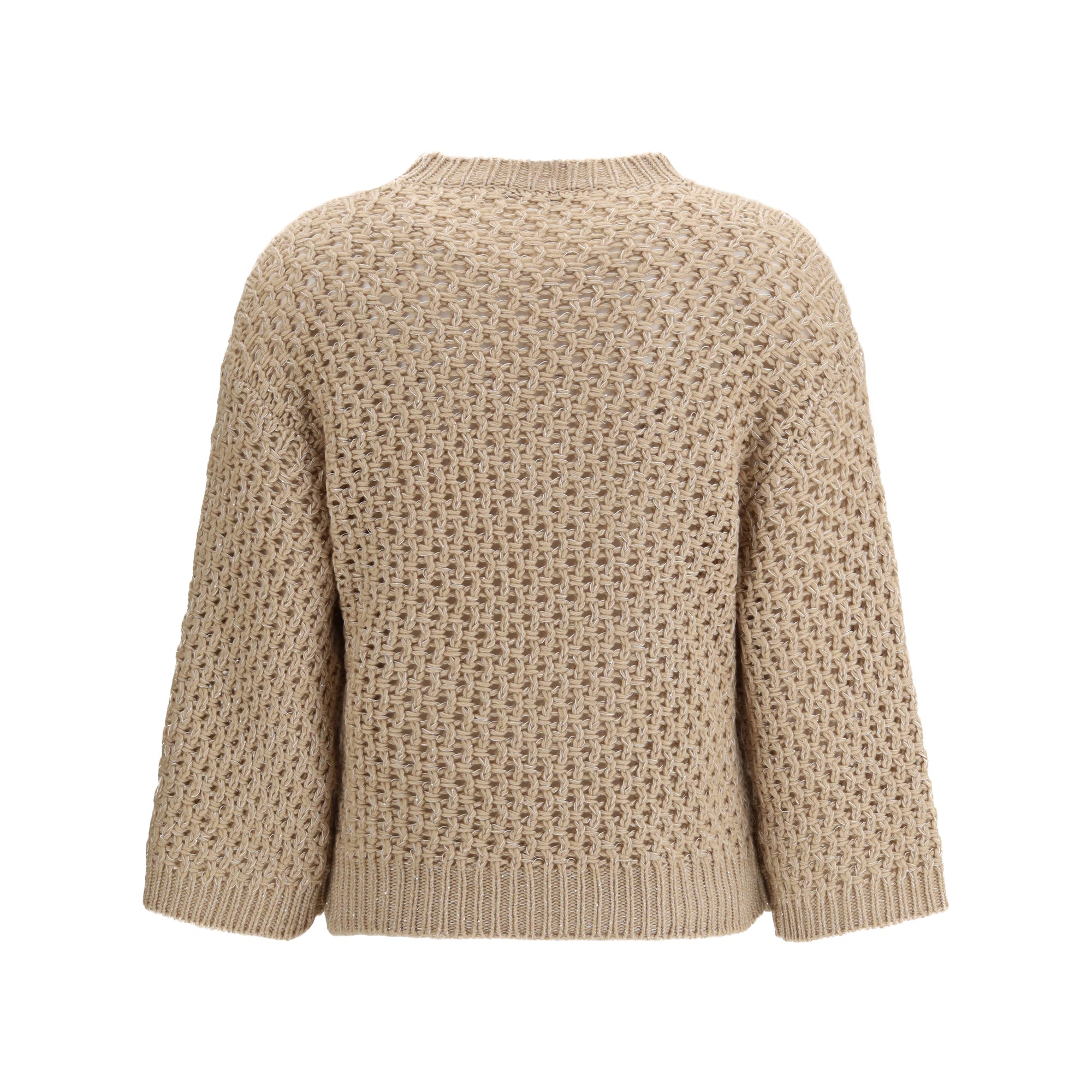 Jumper crafted from Platinum yarn with micro sequins