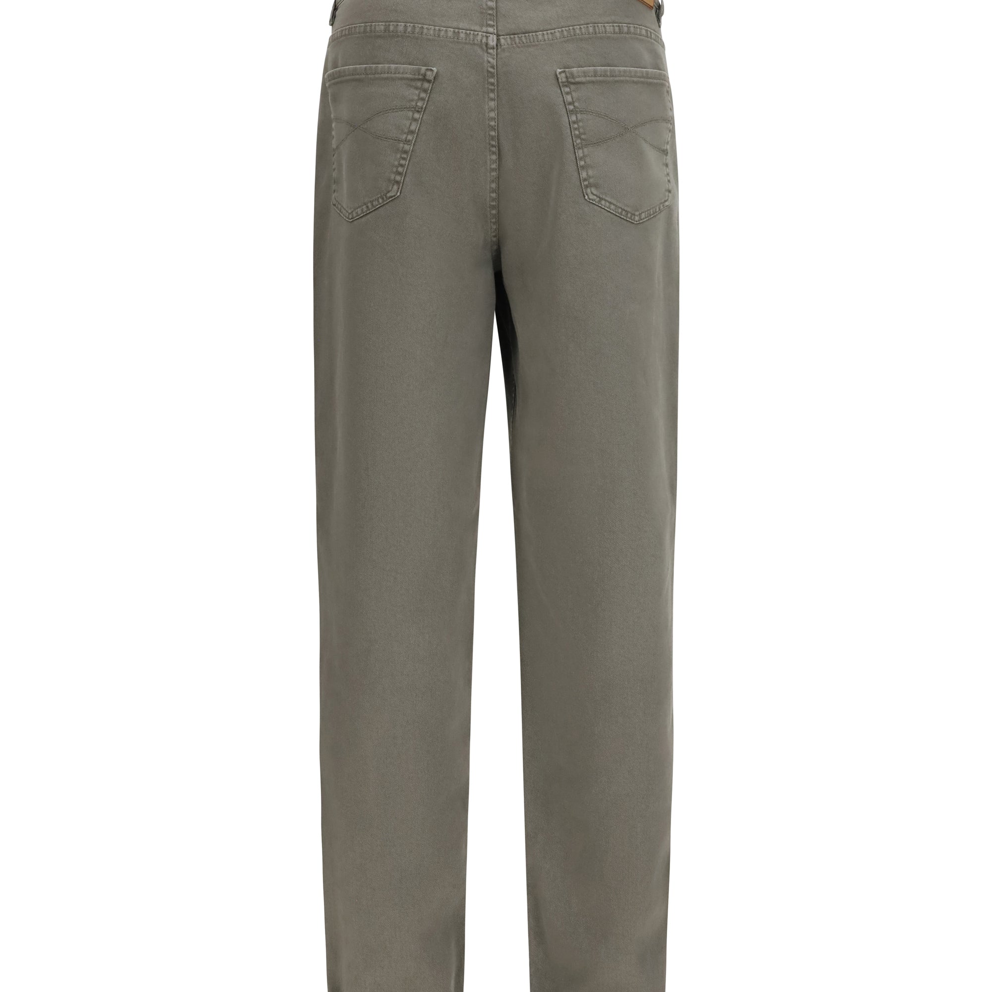 Jeans with turn-up hem