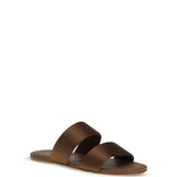 Double-band satin Sandals