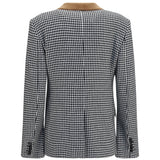 Houndstooth cashmere Jacket