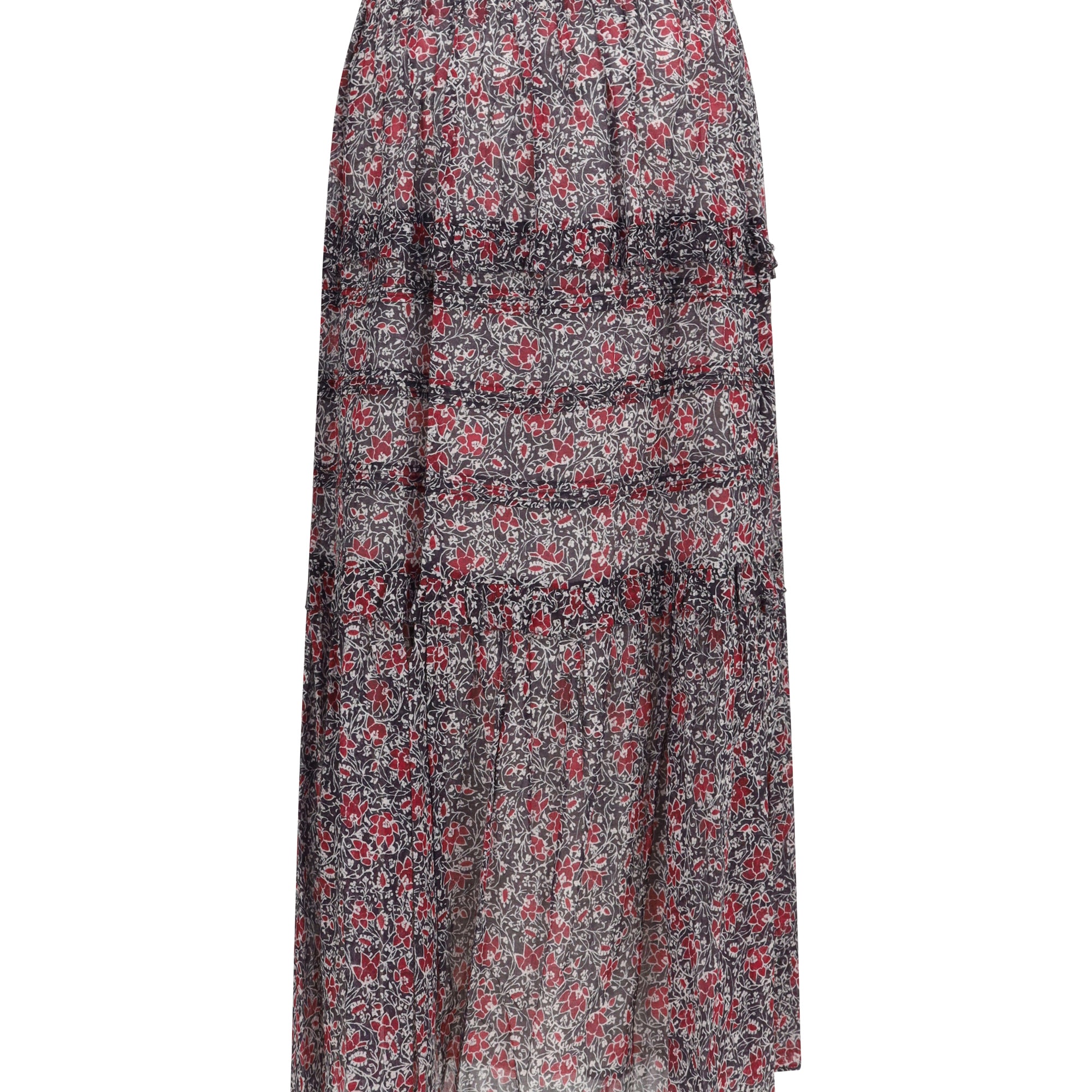 Volomia long ruffled Skirt