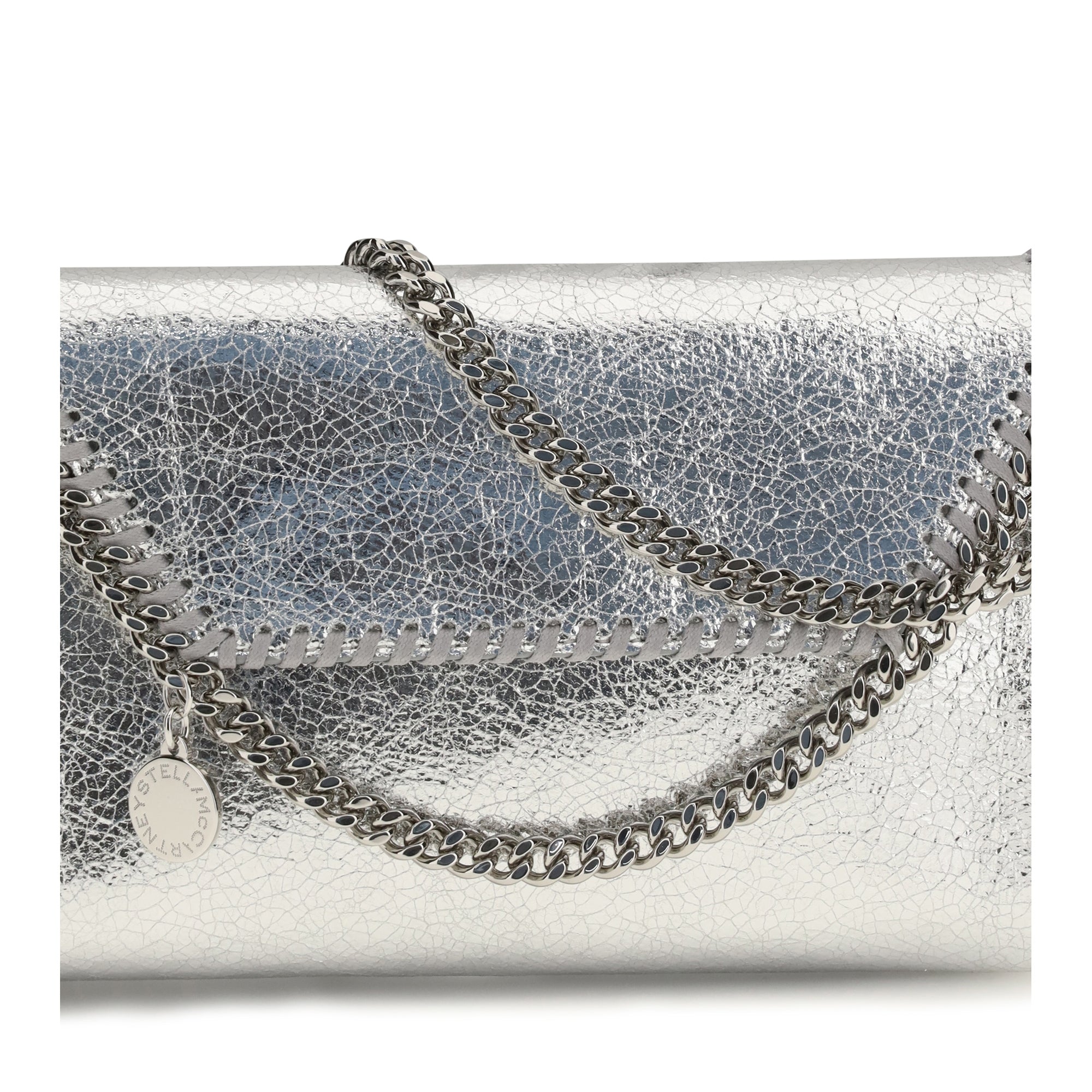 Falabella metallic fabric Shoulder Bag