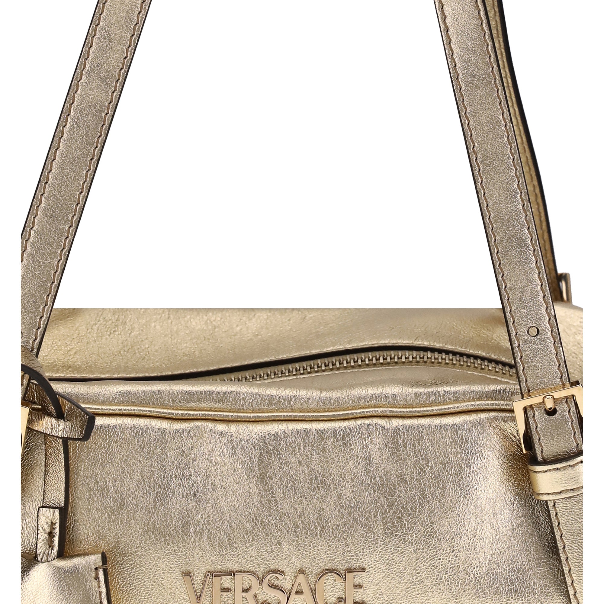 Laminated metallic Bowling Shoulder Bag