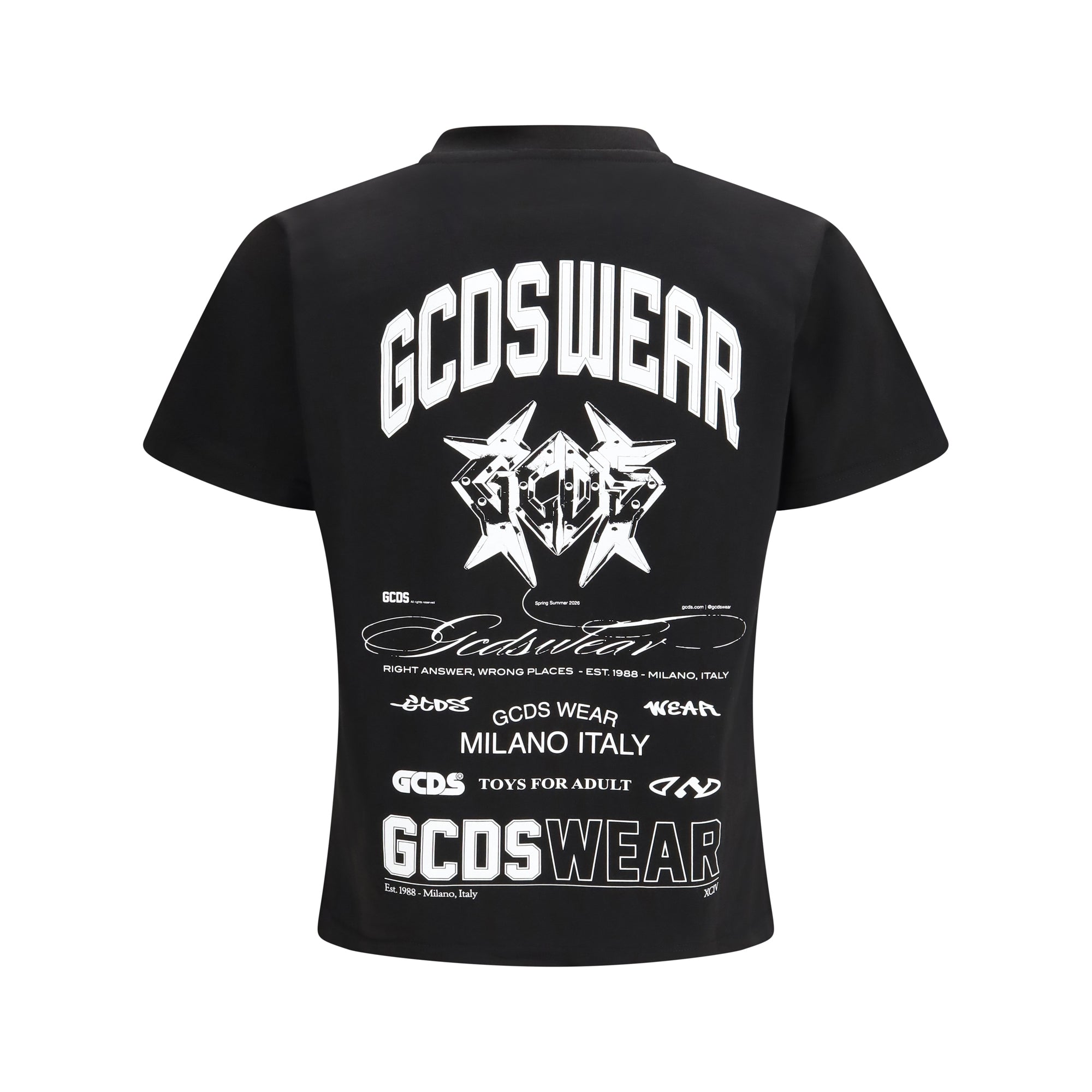 History print cotton T-shirt