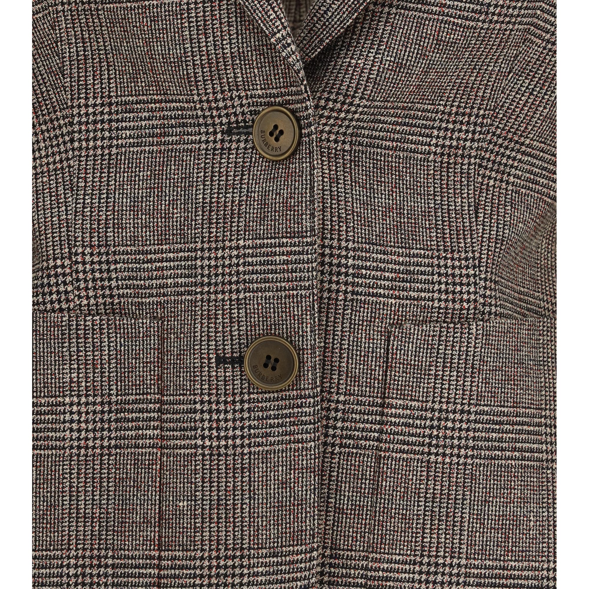 Single-breasted wool and linen Blazer