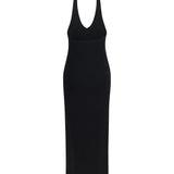 Halter-neck knit Dress
