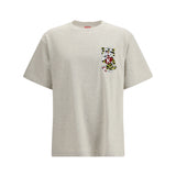 Wild Tiger motif embroidered on the chest oversized T-shirt