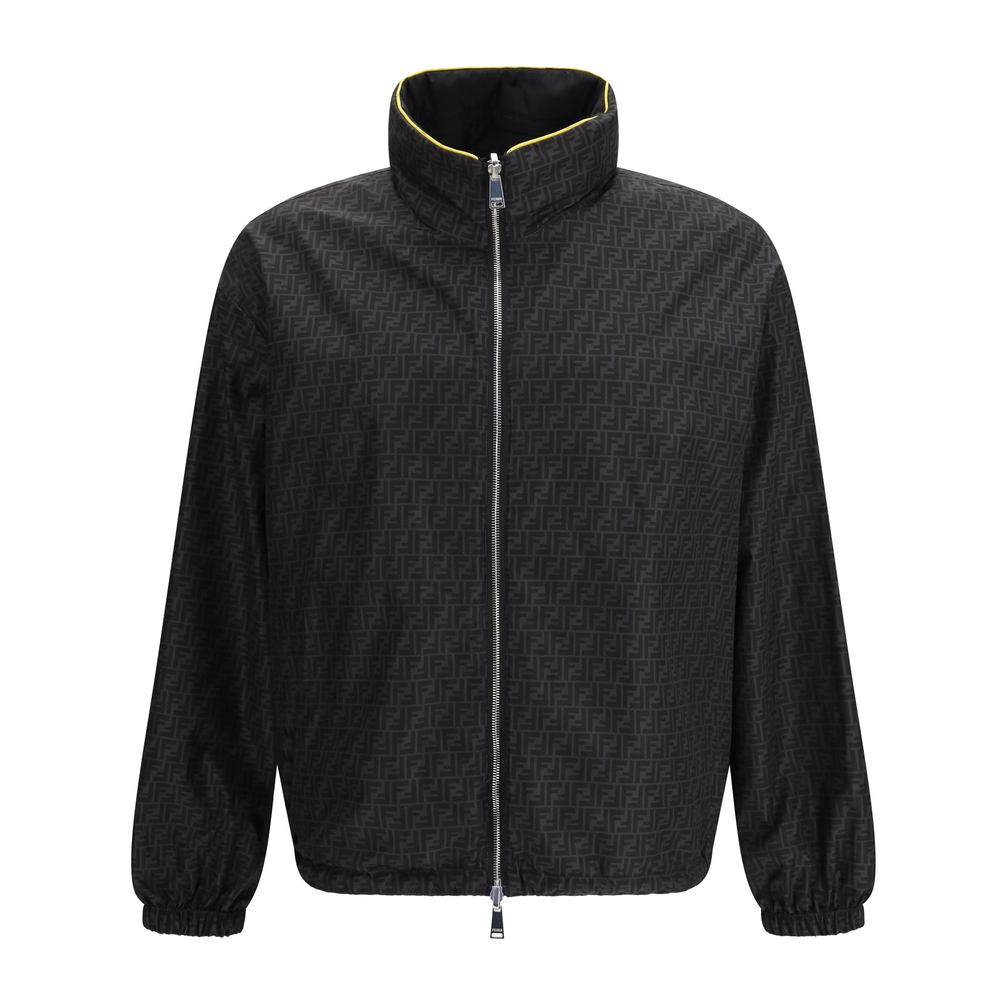 FF jacquard zipped reversible Windbreaker