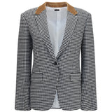 Houndstooth cashmere Jacket