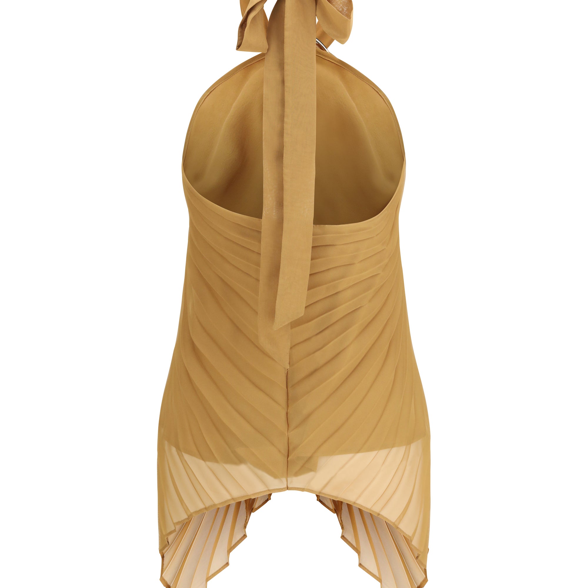 Plissé chiffon Top