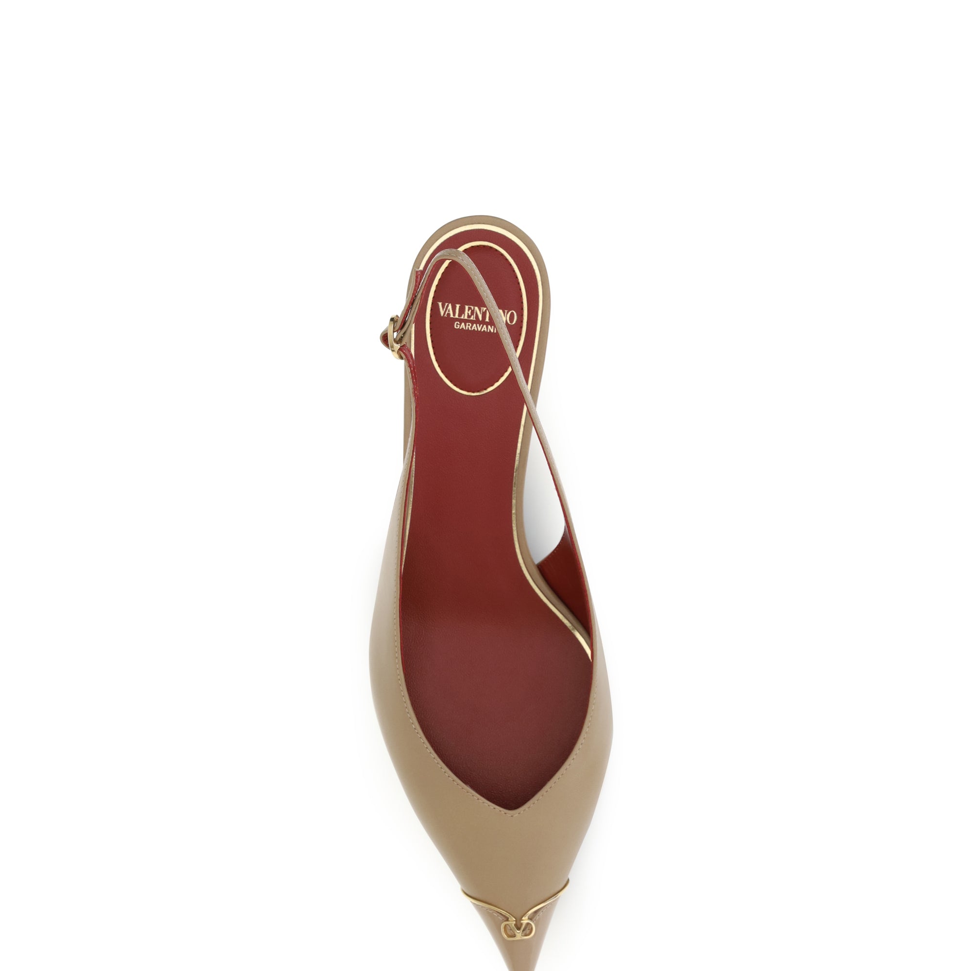 VLogo Signature kitten-heel slingback Pumps
