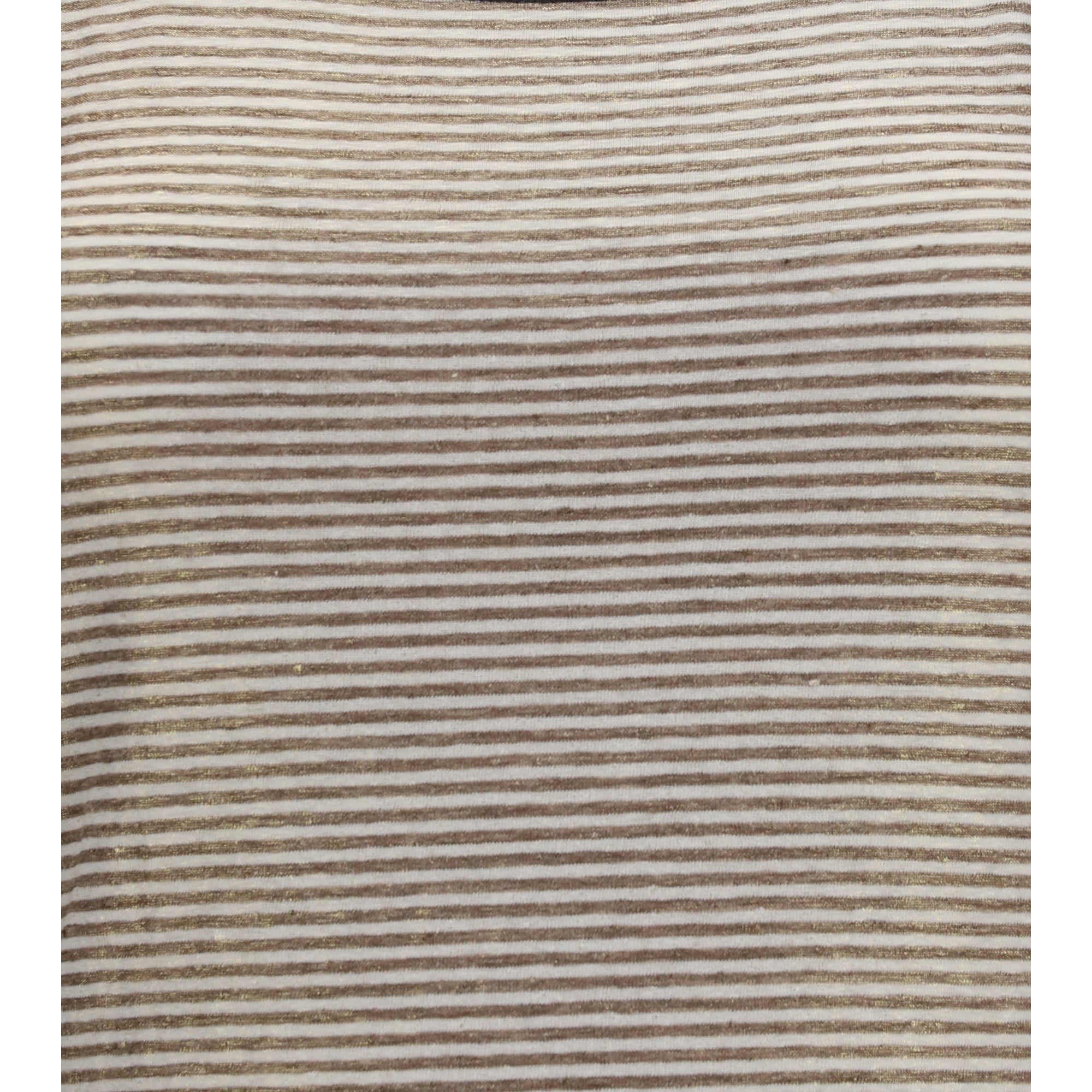 Striped linen lamé jersey Tank Top with glossy finishes