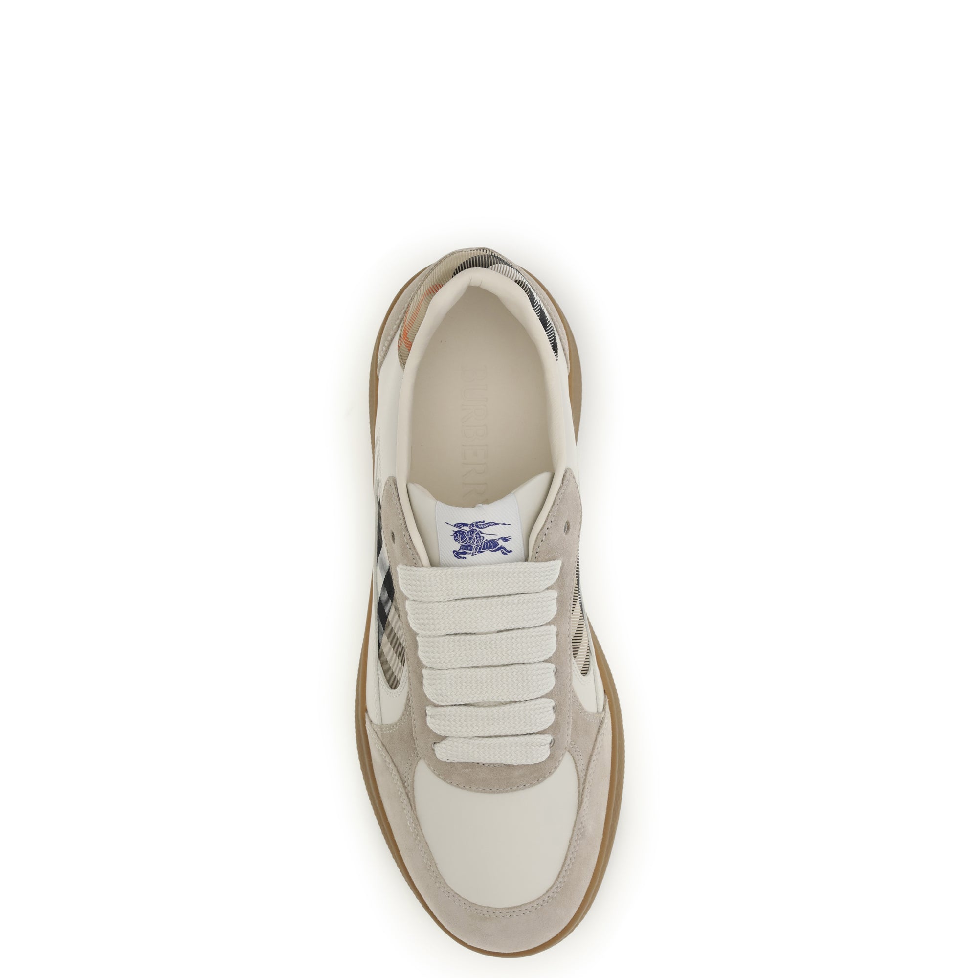 Terrace leather and Check Sneakers