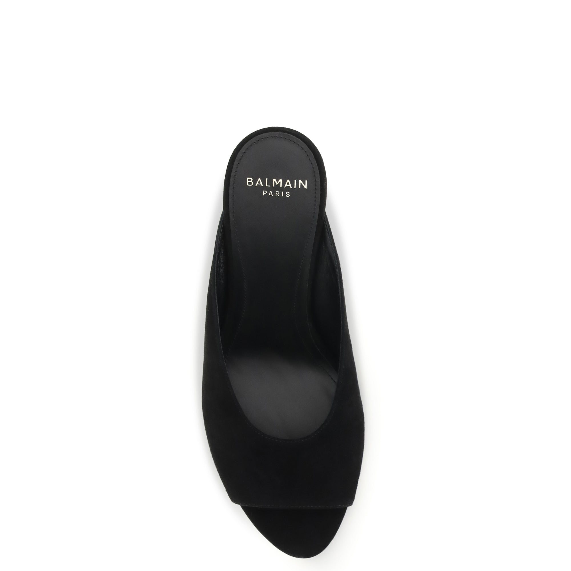 Suede open-toe Mules