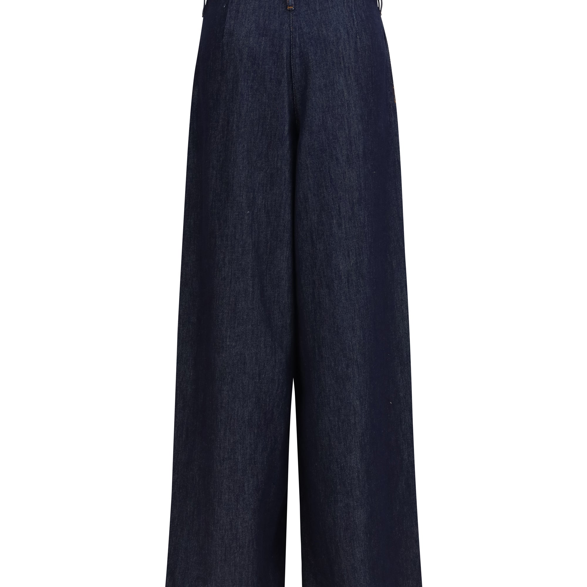 Wide-leg Jeans with pleats
