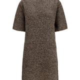 Sequin-effect tweed Dress