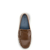 Leather Loafers with tassels and foldable heel