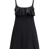 Mini Dress in washed technical satin