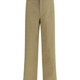 Textured check cotton Pants