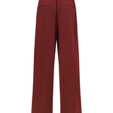 Cotton and silk track Pants