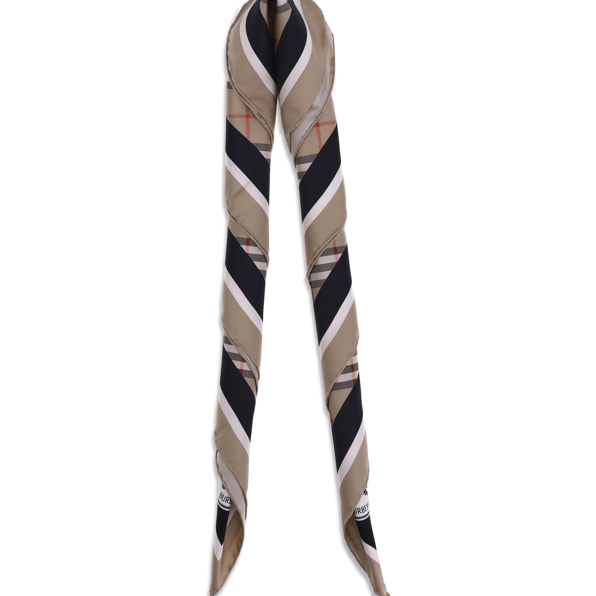 Silk Check Scarf