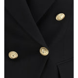 6 Buttons Fitted Grain De Poudre Jacket