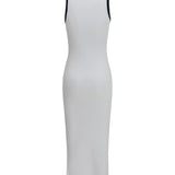 Midi Dress in ribbed cotton