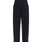 Lindsay Barrel Wide Pants gabardine