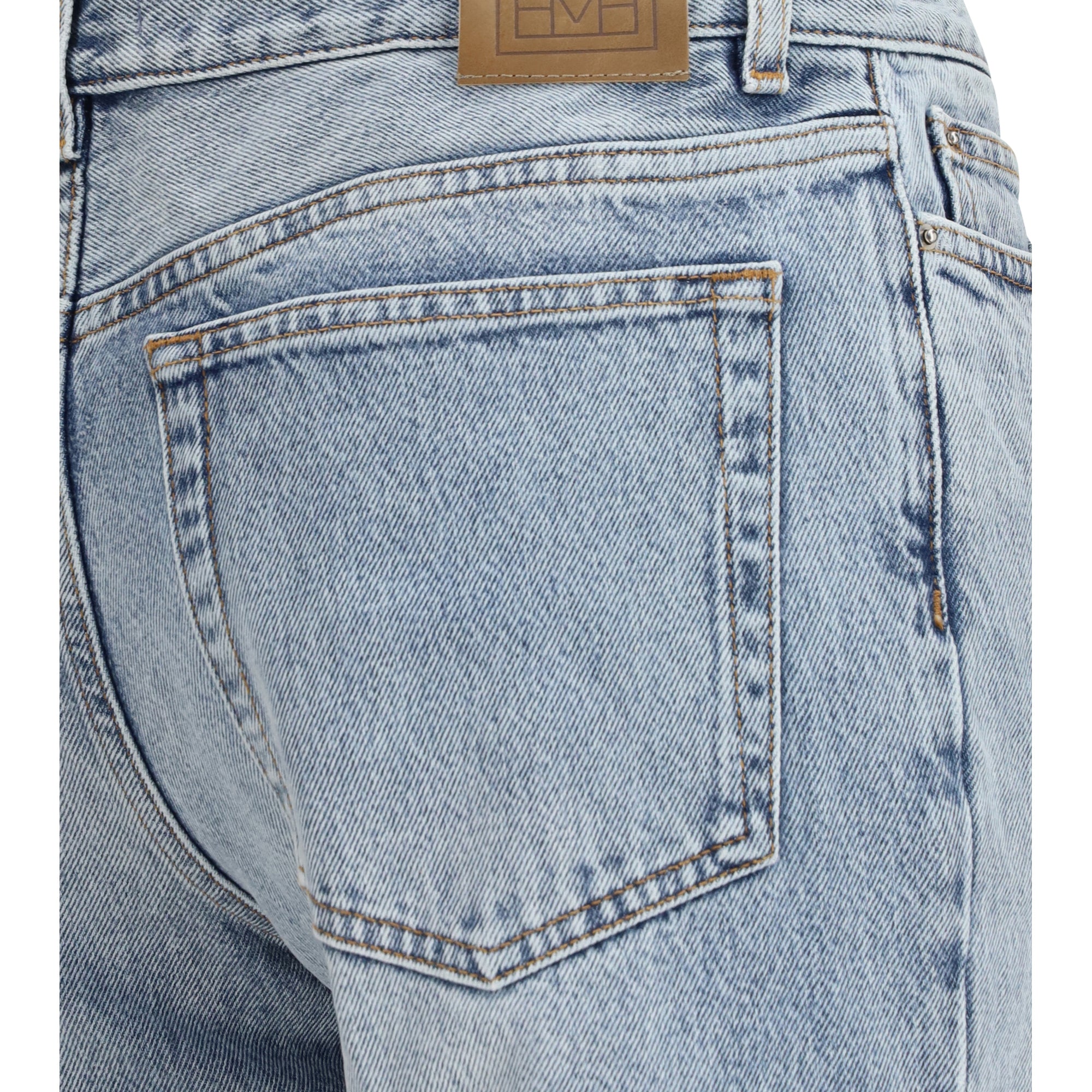 Cotton flared-hem Jeans