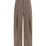 Virgin wool palazzo Pants with Monili detail