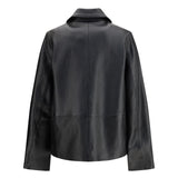 Grained leather Jacket