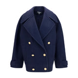 Double-breasted wool Coat with buttons