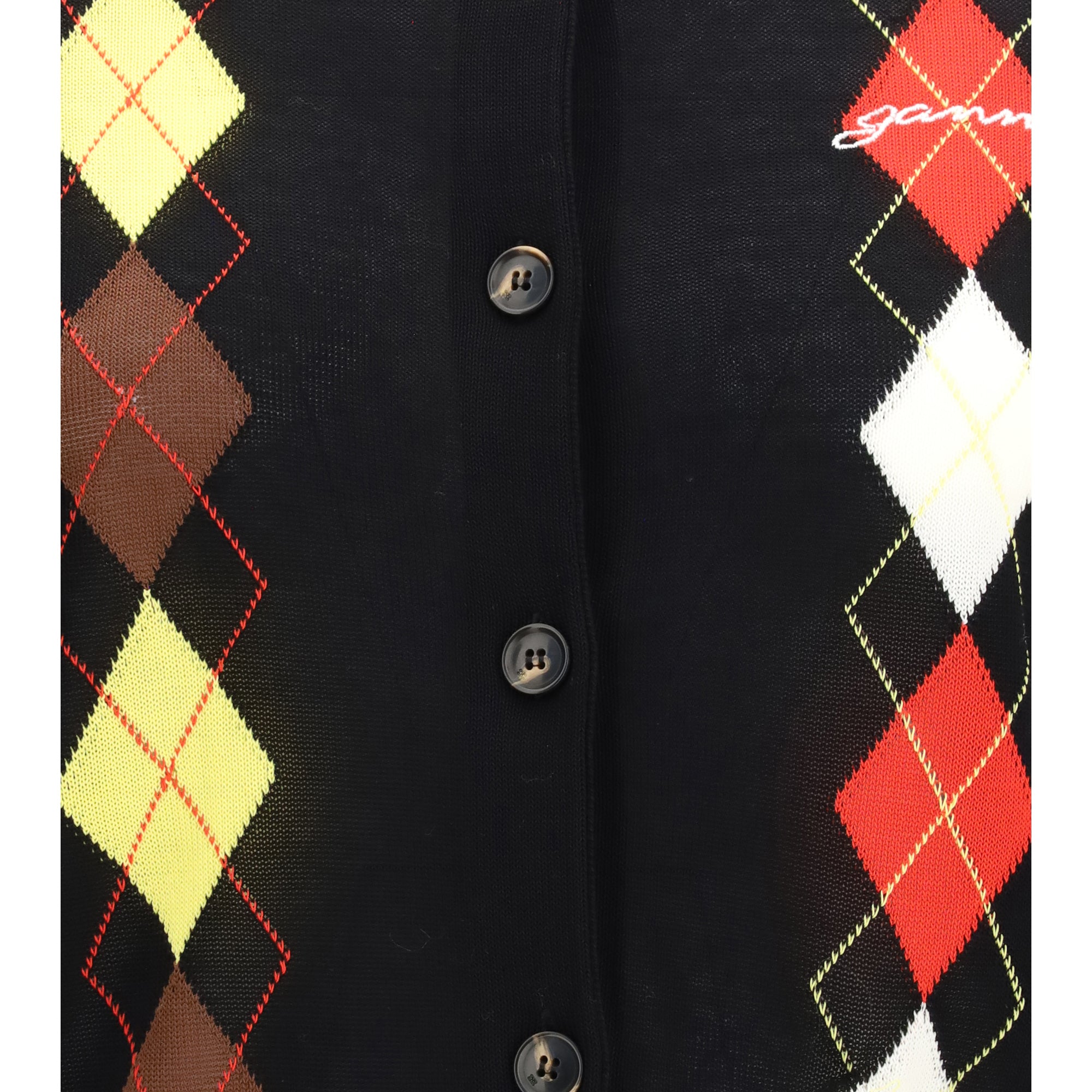 Diamond-pattern Cardigan