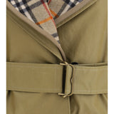 Cropped cotton Jacket with check quilting
