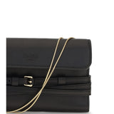 Leather Wallet with buckle detail