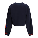 Royal Patch Cropped Sweatshirt