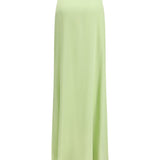 Classic long silk Skirt