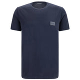 Cotton T-shirt with logo plaque