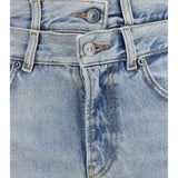 Flared Jeans with triple-layer waist detail