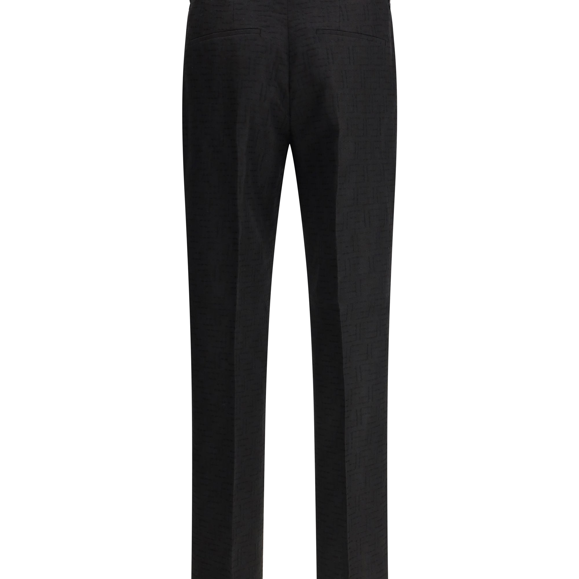 FF pattern linen Pants