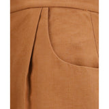 Cotton and linen balloon Pants