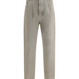 Garment-dyed denim Pants