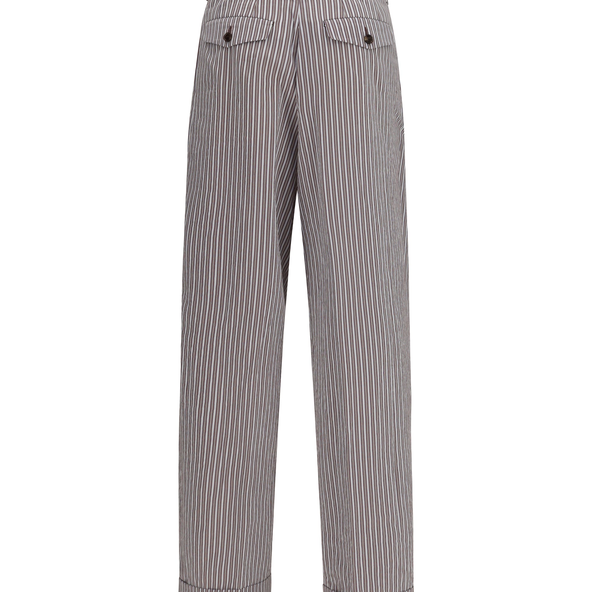 Striped pleated Pants