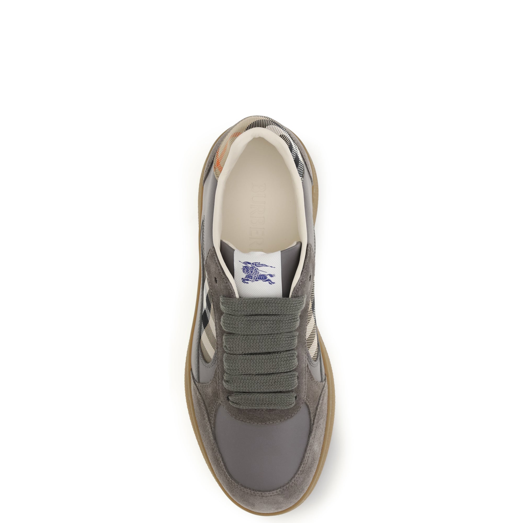 Terrace leather and Check Sneakers