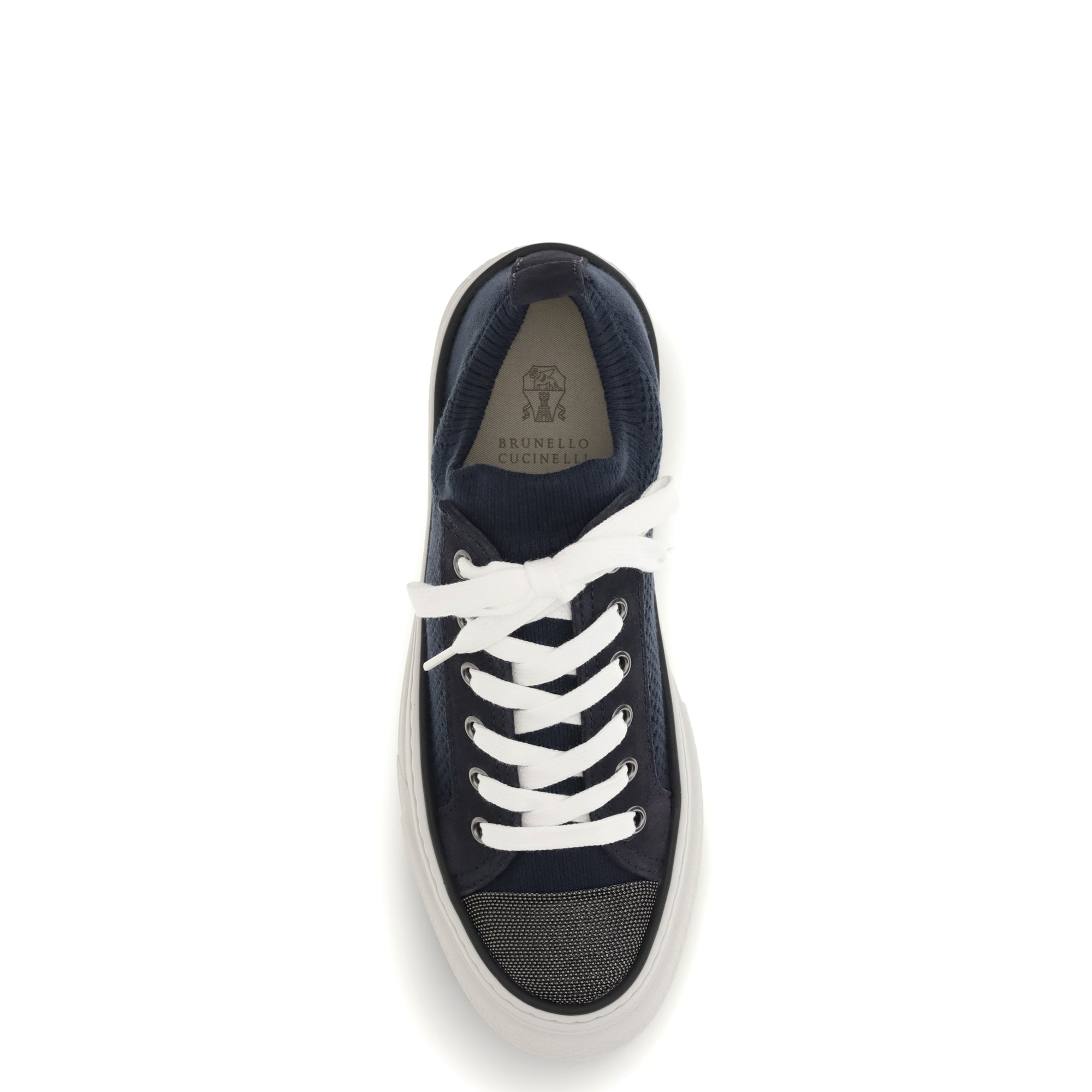 Cotton knit and suede Sneakers