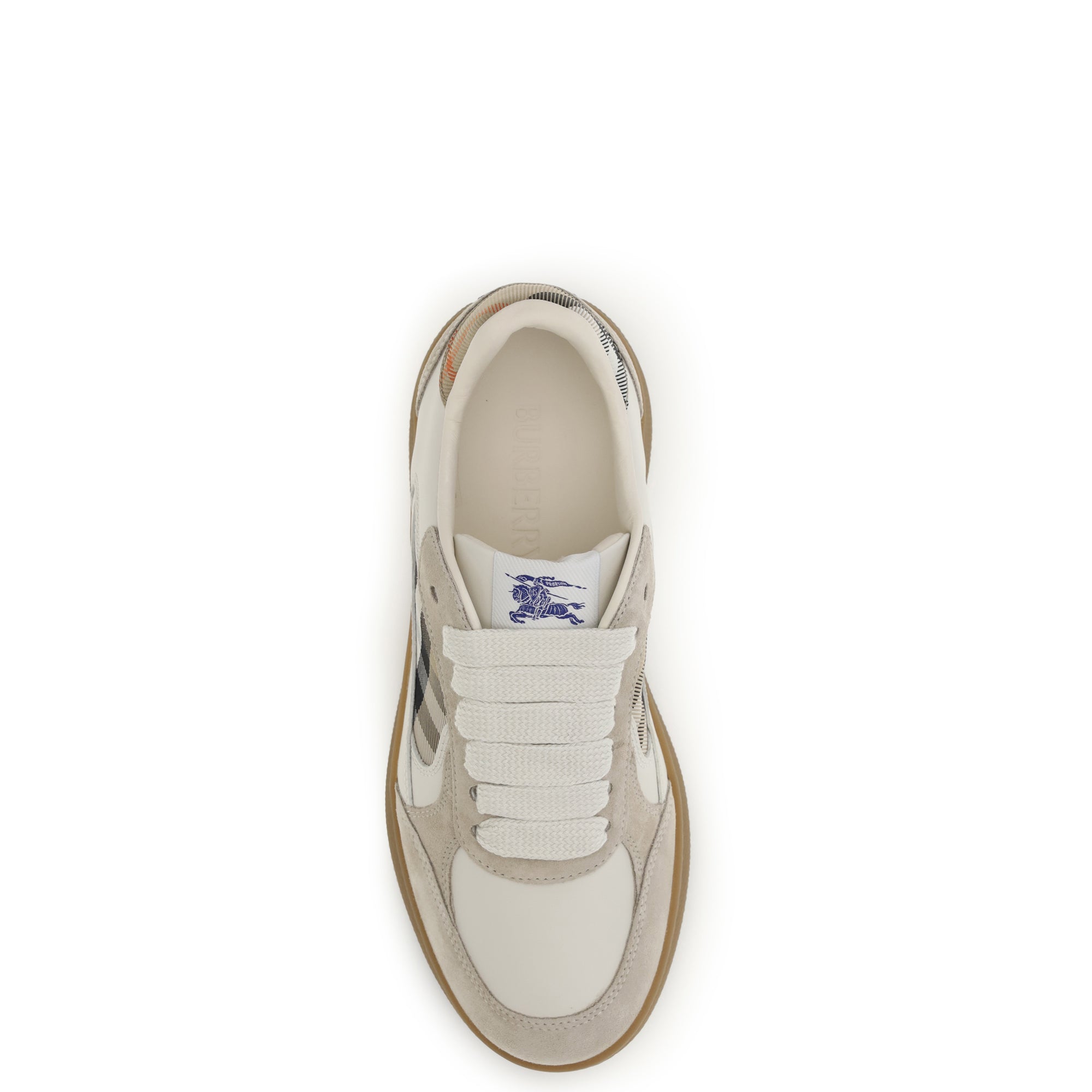 Terrace leather and Check Sneakers