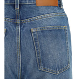 Jeans flared in organic cotton denim