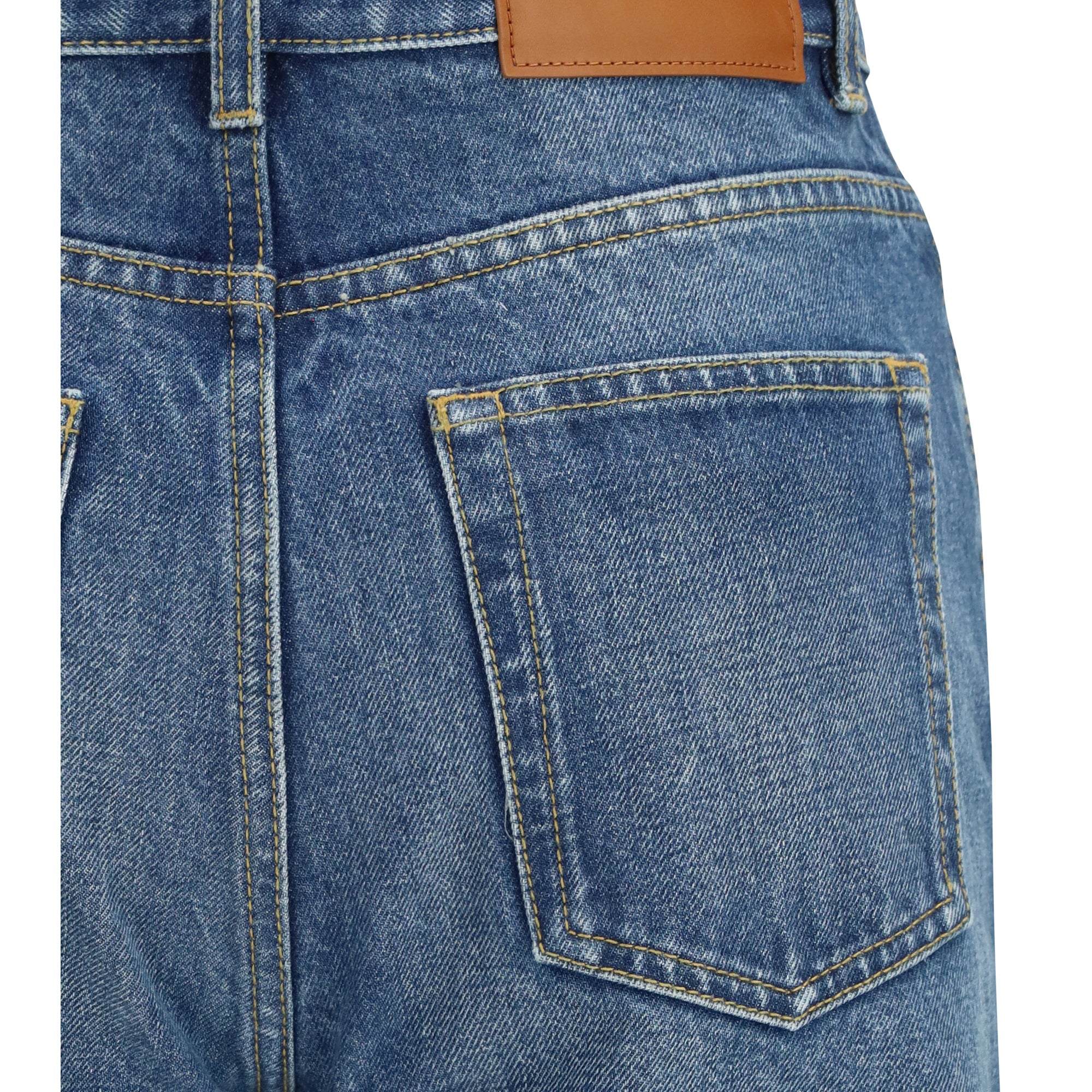 Jeans flared in organic cotton denim
